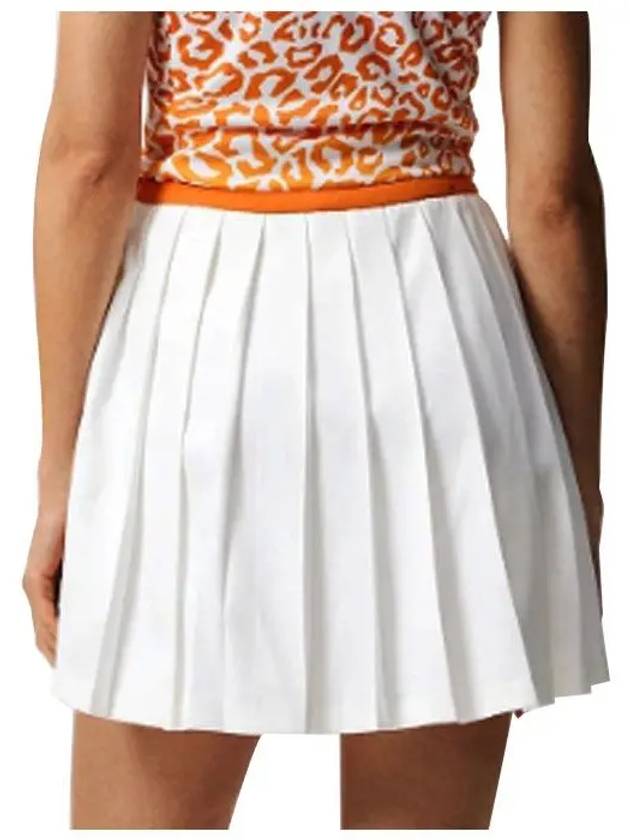 Women's Sierra Pleated Skirt White - J.LINDEBERG - BALAAN 3