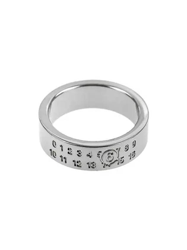 Women’s Numeric Minimal Polished Finish Ring Silver - MAISON MARGIELA - BALAAN 4