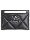 19 Quilted Leather Card Wallet Black - CHANEL - BALAAN 1