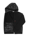 Maglia Down Zip Up Hoodie Black - MONCLER - BALAAN 5