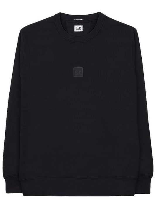 Logo Patch Sweatshirt Black - CP COMPANY - BALAAN 1