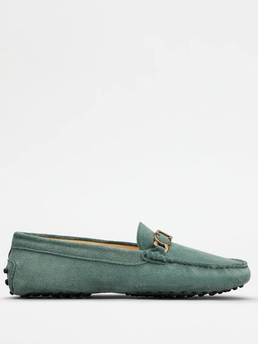 Gomino Suede Driving Shoes Green - TOD'S - BALAAN 1