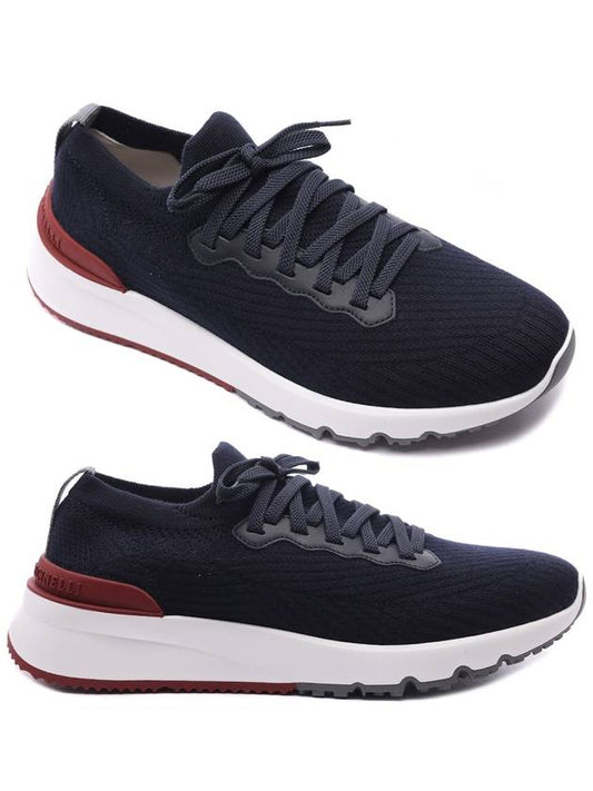 Knit Running Sneakers Navy - BRUNELLO CUCINELLI - BALAAN 2