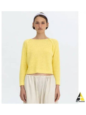 BOUCLE KNIT PULL OVER YELLOW - BENSIMON - BALAAN 1