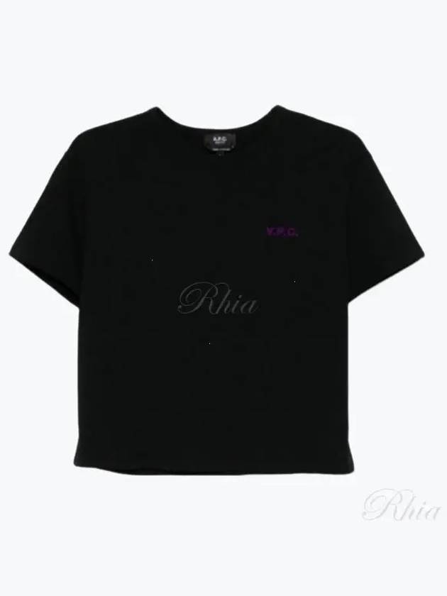 Boxy Micro Logo Short Sleeve T-Shirt Black - A.P.C. - BALAAN 2