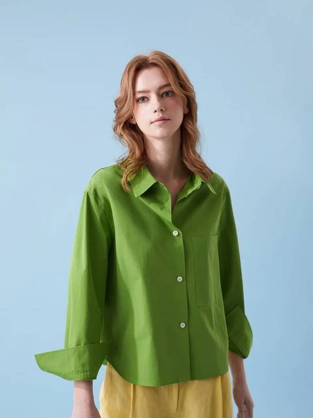 Women's Small Fit Outerwear Trendy Shirt Green - VOYONN - BALAAN 6