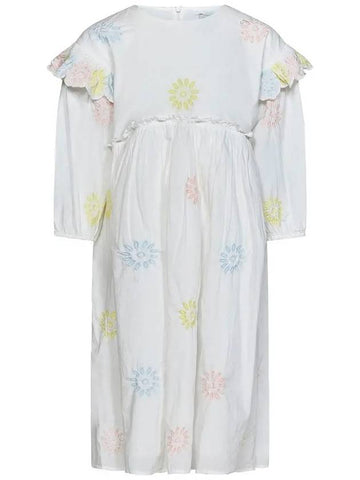 Kids Women Flower Long Dress TS1B40 Z1142 101EM - STELLA MCCARTNEY - BALAAN 1