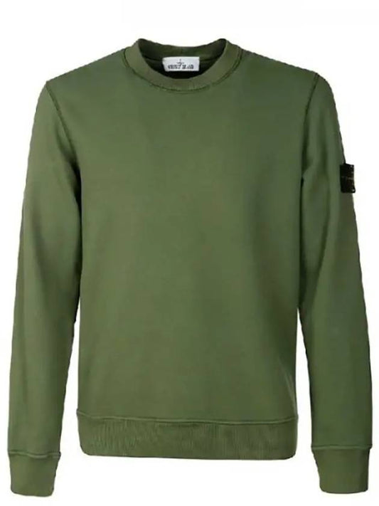 Wappen Patch Crew Neck Sweatshirt Green - STONE ISLAND - BALAAN 2