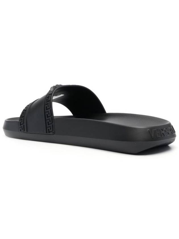 Medusa Band Rubber Slide Slippers Black - VERSACE - BALAAN 5