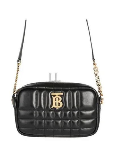 Quilted Leather Mini Lola Camera Shoulder Bag Black - BURBERRY - BALAAN 2