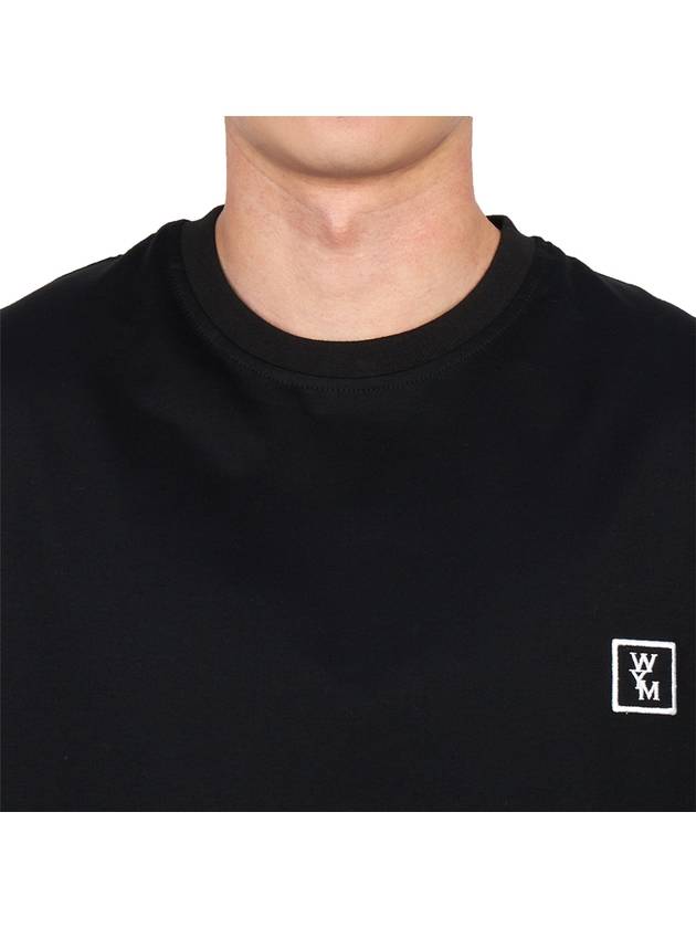 Men's Back Logo Cotton Short Sleeve T-Shirt Black - WOOYOUNGMI - BALAAN 6