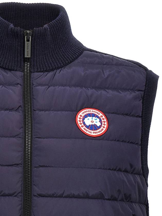 Hybrdige Slim Fit Merino Wool Padded Vest Navy - CANADA GOOSE - BALAAN 4