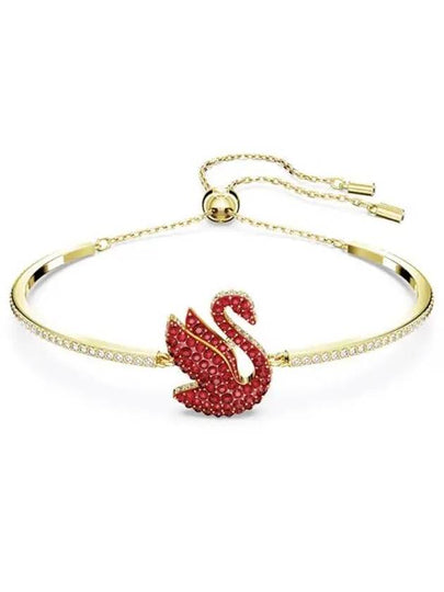 Iconic Swan Medium Bracelet Red Gold - SWAROVSKI - BALAAN 2