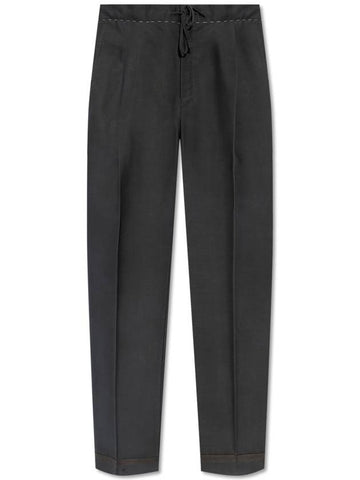 Maison Margiela Creased Trousers, Women's, Grey - MAISON MARGIELA - BALAAN 1