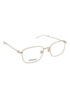 Rectangle Metal Eyeglasses Gold - MONTBLANC - BALAAN 1