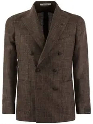 Double breasted wool jacket brown - TAGLIATORE - BALAAN 1