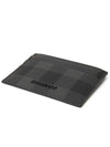 Check Leather Card Case Charcoal - BURBERRY - BALAAN 4