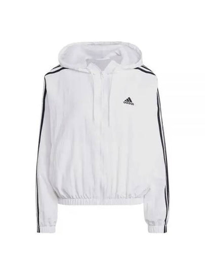 Essentials 3S Woven Windbreaker White - ADIDAS - BALAAN 2