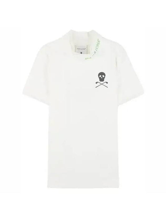 Ace Mock Neck Short Sleeve T-Shirt White - MARK & LONA - BALAAN 1