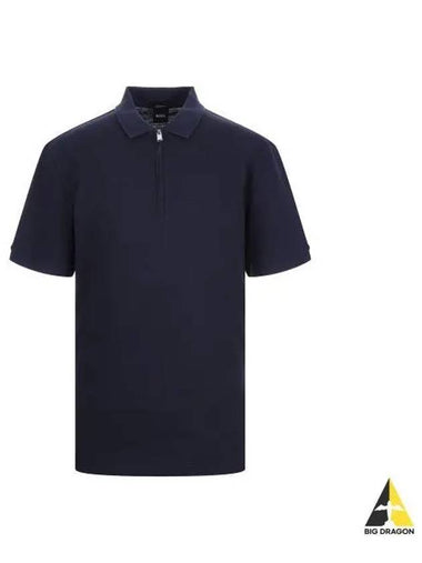 Mesh half zip polo shirt 50491409 404 - BOSS - BALAAN 1