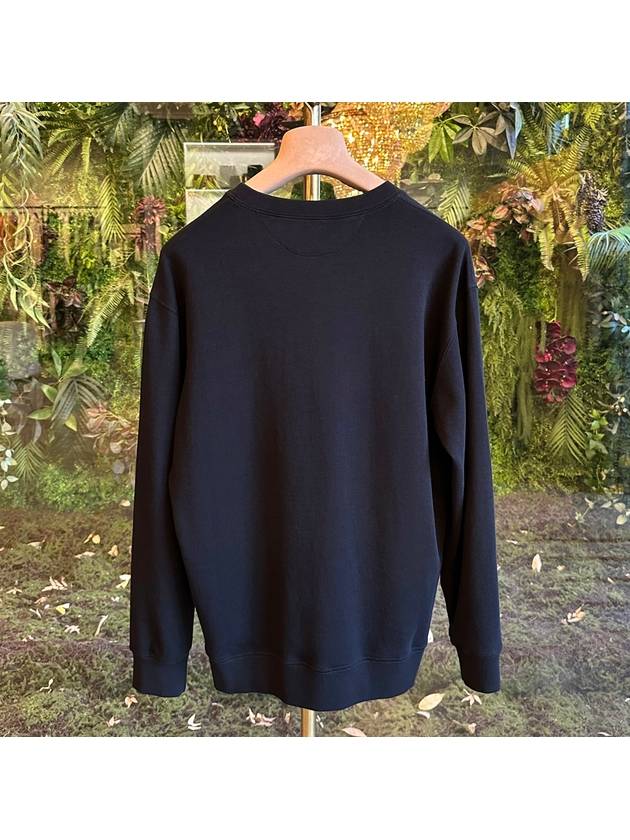 Logo Print Crew Neck Sweatshirt Black - BRUNELLO CUCINELLI - BALAAN 5