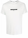 Men's Micro Graphic Circle Logo Print Short Sleeve T-Shirt White - STONE ISLAND - BALAAN 2