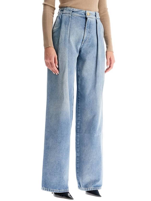 Pleated Jeans Light Blue - BALMAIN - BALAAN 3