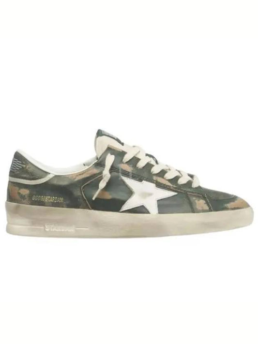 Stardan Leather Low Top Sneakers Green - GOLDEN GOOSE - BALAAN 2