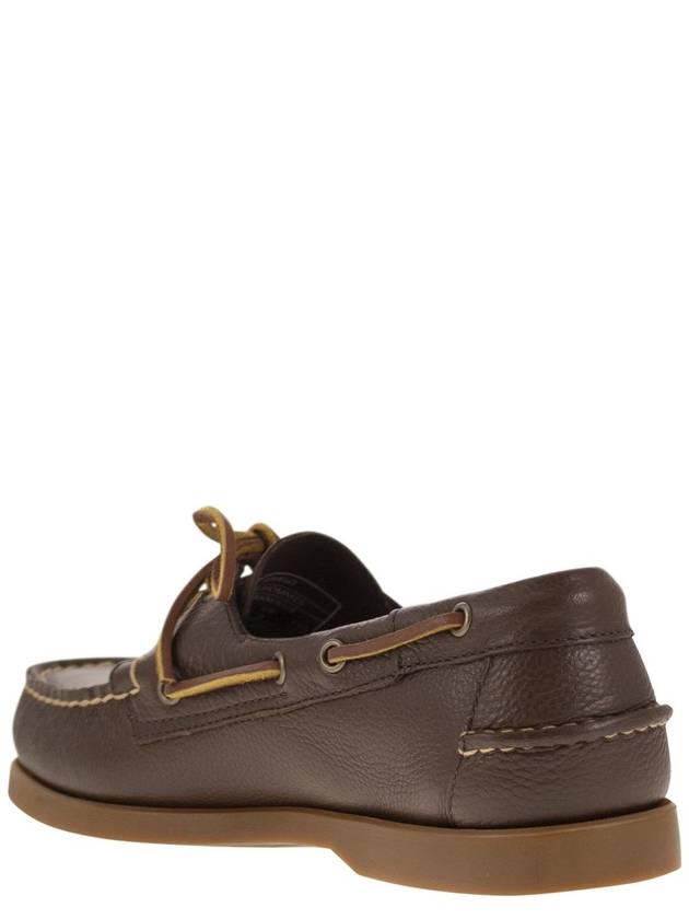 PORTLAND - Moccasin with grained leather - SEBAGO - BALAAN 3