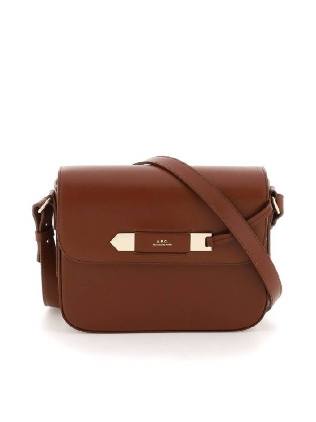 Women's Charlotte Leather Cross Bag Brown - A.P.C. - BALAAN 2