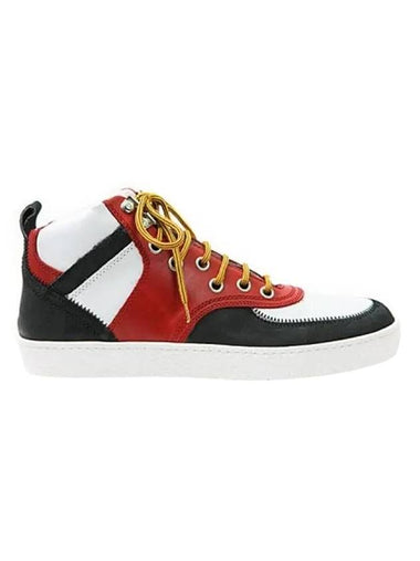 Men's Leather Low Top Sneakers White - DSQUARED2 - BALAAN 1