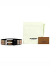 Men's Vintage Check Leather Belt Beige - BURBERRY - BALAAN 4