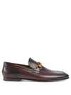 Jordaan Leather Loafers Brown Gold - GUCCI - BALAAN 2