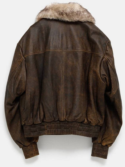 Leather Bomber Jacket - VAQUERA - BALAAN 2