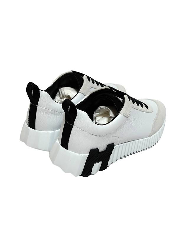 Bouncing Low Top Sneakers Blanc Noir - HERMES - BALAAN 5