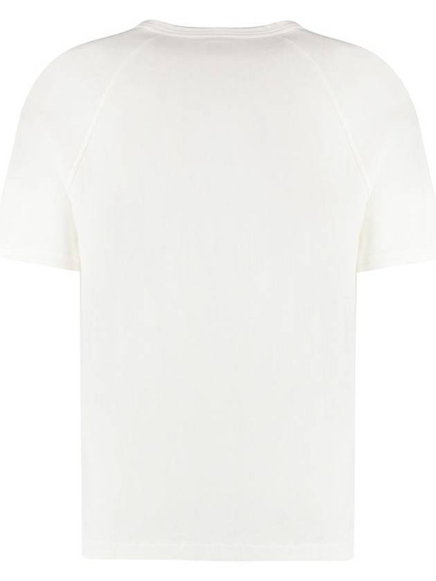 30/1 Sponge Fleece Short Sleeve Sweatshirt White - CP COMPANY - BALAAN 3