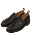 RWB Tab Leather Moccasin Loafers Brown - THOM BROWNE - BALAAN 2