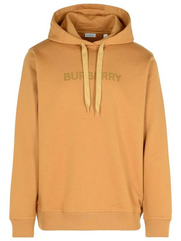 Logo Print Hoodie Camel - BURBERRY - BALAAN 1