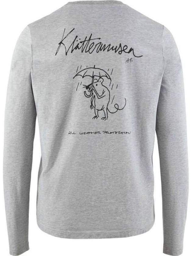 Runa Rain Mouse Long Sleeve T-Shirt Grey Melange - KLATTERMUSEN - BALAAN 3