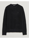 Yuri Merino Logo Crew Neck Sweater Black - J.LINDEBERG - BALAAN 1