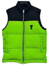 Heart Logo Patch Padded Vest Green - AMI - BALAAN 2