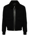 OBH002 FMW011F23 LB999 Shearling Collar Bomber Jacket - TOM FORD - BALAAN 2