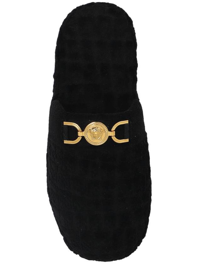 Versace Home Slippers With Logo, Women's, Black - VERSACE - BALAAN 6