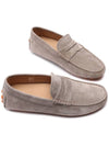 Gommino Bubble Suede Driving Shoes Beige - TOD'S - BALAAN 6