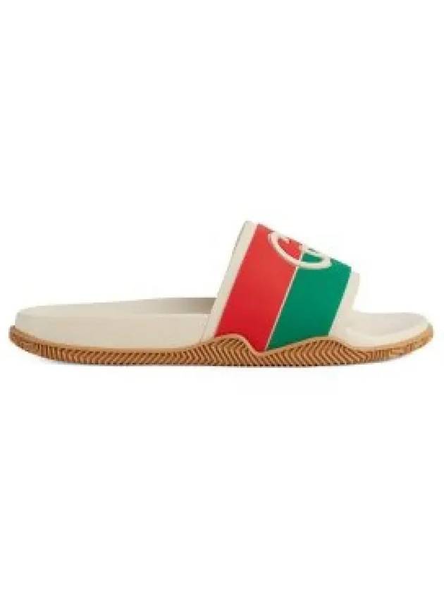 Interlocking G Slippers Ivory - GUCCI - BALAAN 2