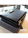 Saffiano Leather Half Wallet Black - PRADA - BALAAN 9