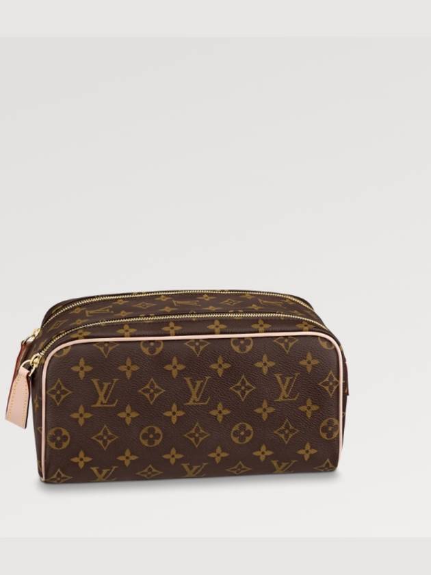 Dopp Kit Toilet Monogram Canvas Pouch Bag Brown - LOUIS VUITTON - BALAAN 3