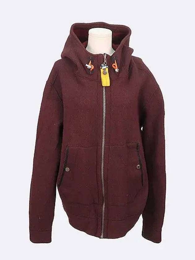 Brown color reversible zip up knit - PARAJUMPERS - BALAAN 1