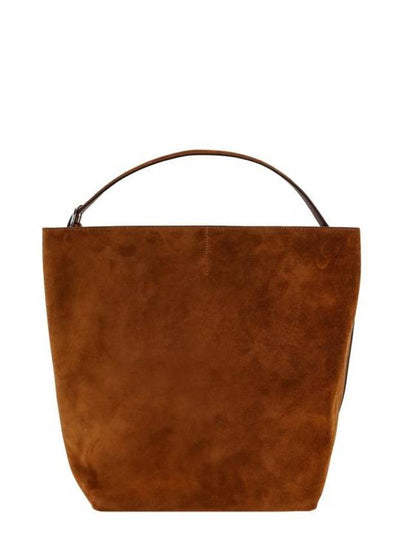 Belted Leather Tote Bag Brown - TOTEME - BALAAN 2