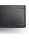 GG Signature Web Leather Half Wallet Black - GUCCI - BALAAN 6